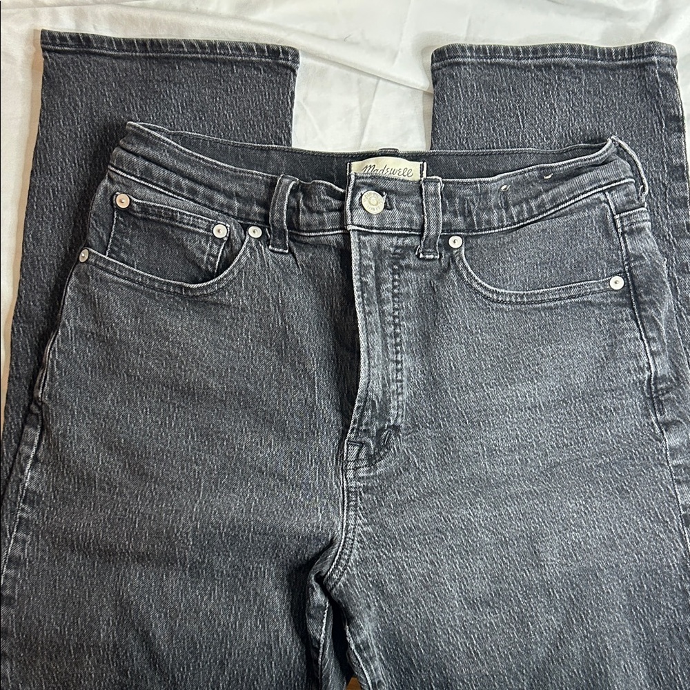 Madewell Women's Gray Straight Leg Jeans
